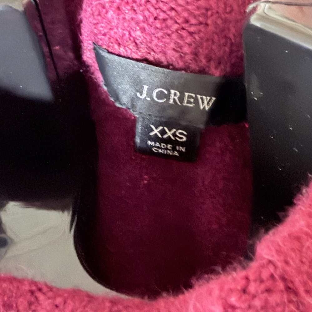 Merino Wool Blend Maroon Sweater - Picture 4 of 6